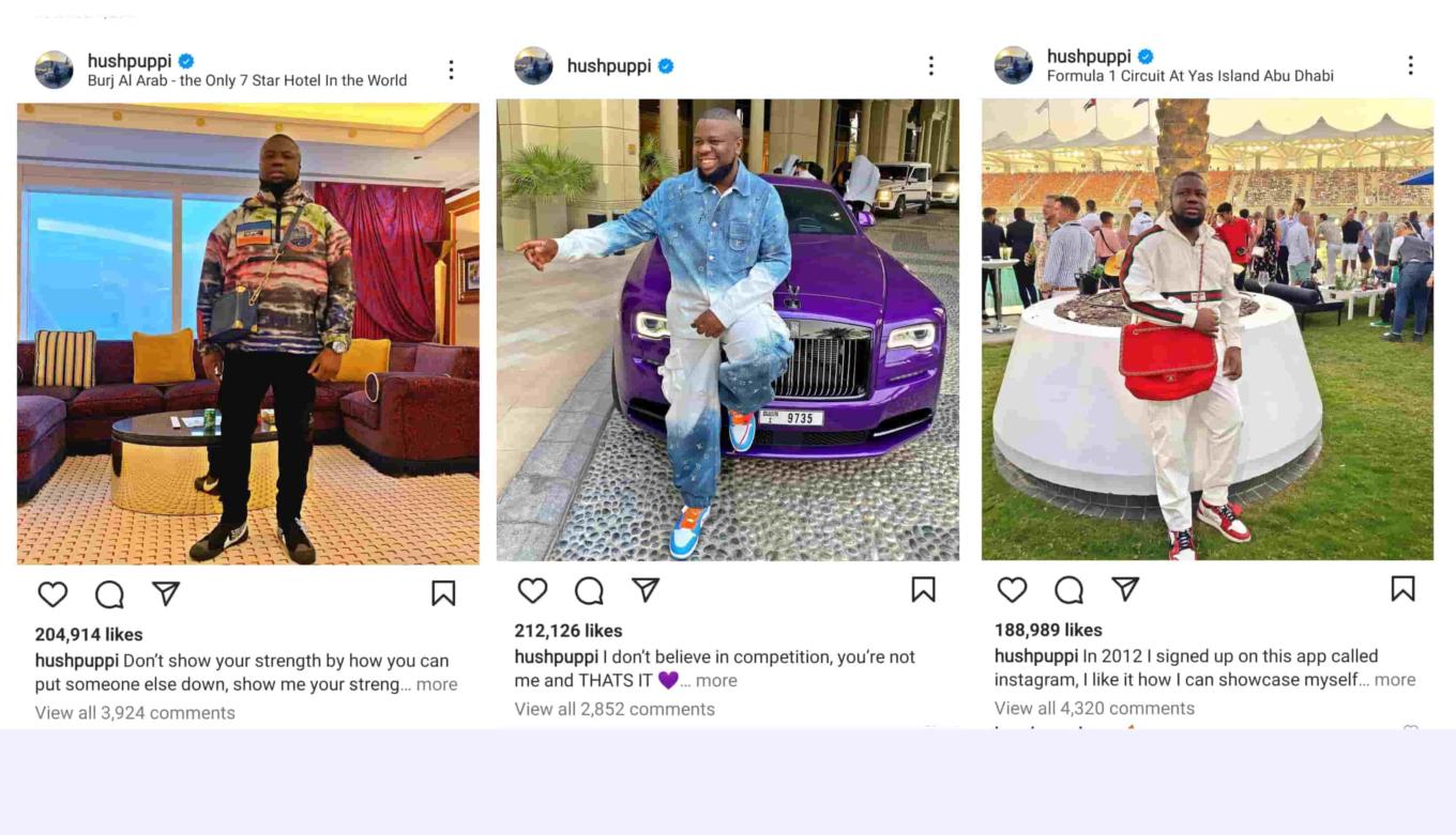 Hushpuppi flaunted his lavish lifestyle online