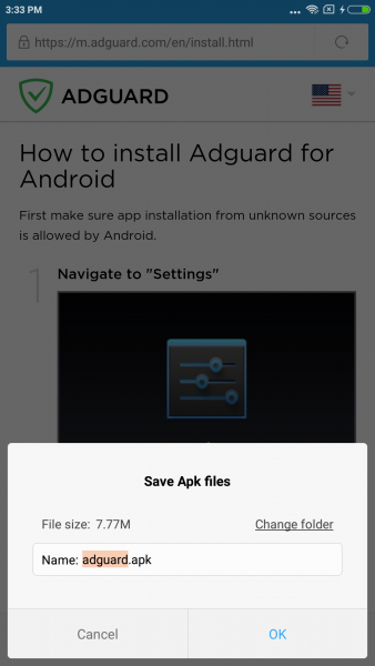 adguard disable popup from website