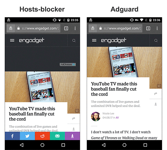 Adguard vs AdAway