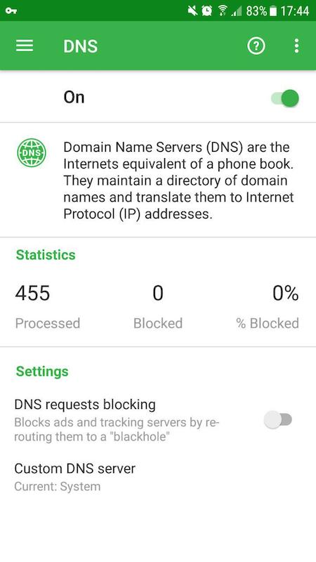 DNS filtering