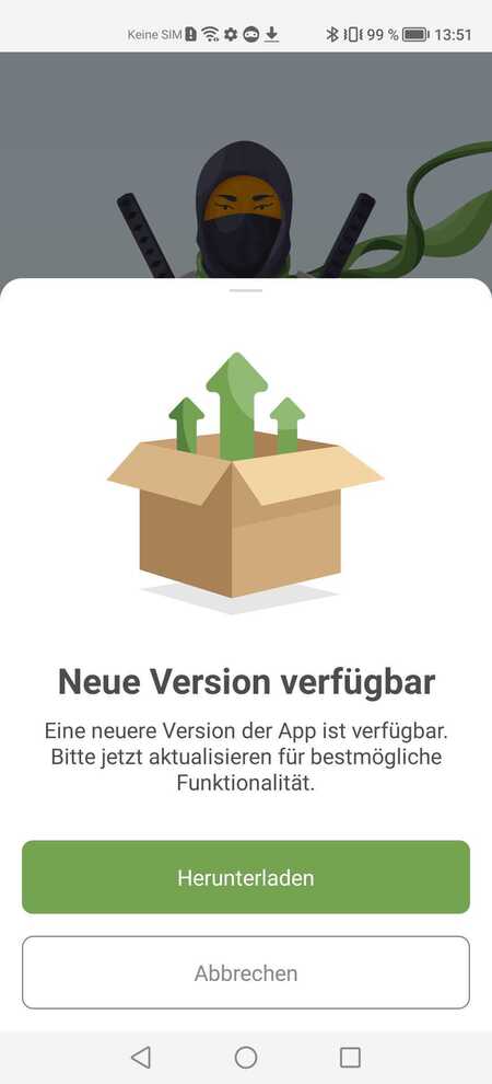 Neues Update ist verfügbar