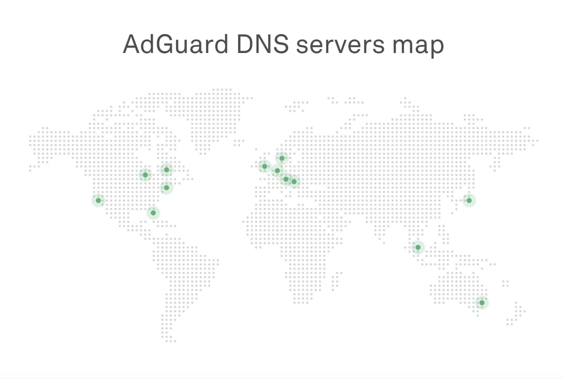 adguard dns server map