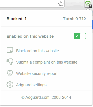 extensão adguard ad blocker