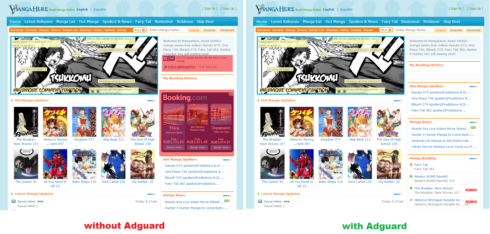 How to remove the ads in MangaHere Block ads in MangaHere