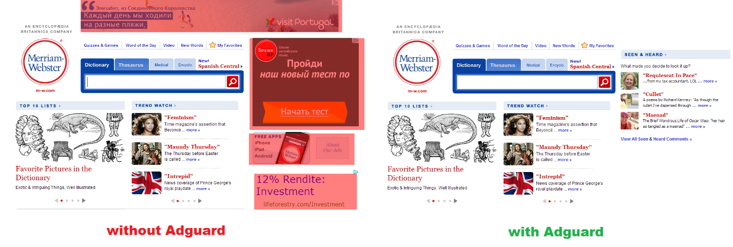 How to remove the ads in Merriam-Webster Block ads in Merriam-Webster