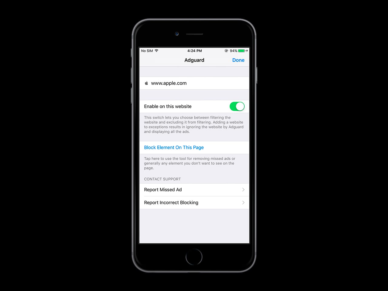 how to enable adguard on chrome ios