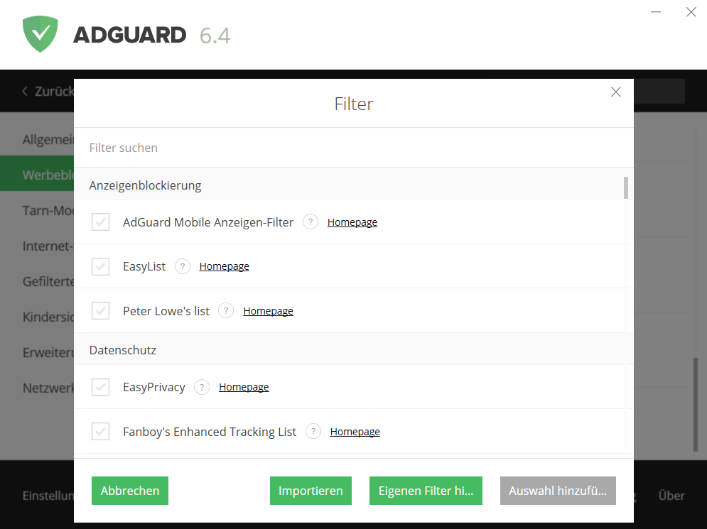 dutch filter adguard