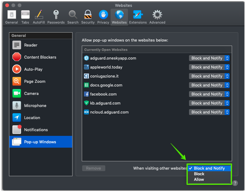 best pop up blocker for mac safari