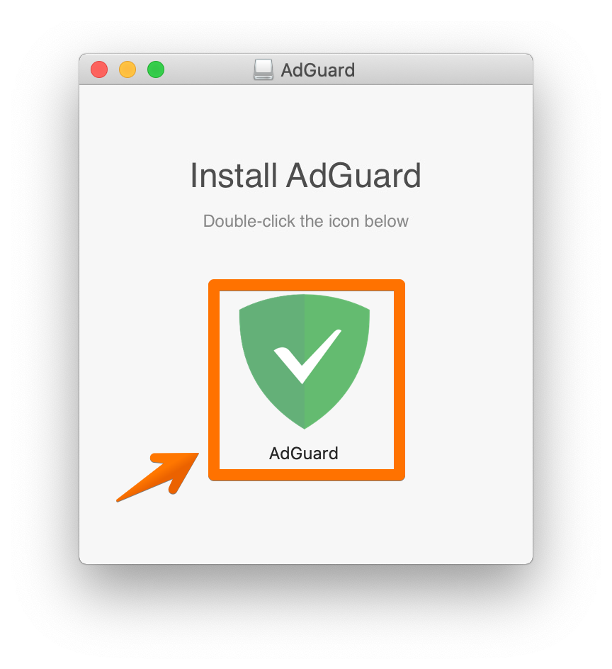 Double-click the AdGuard icon