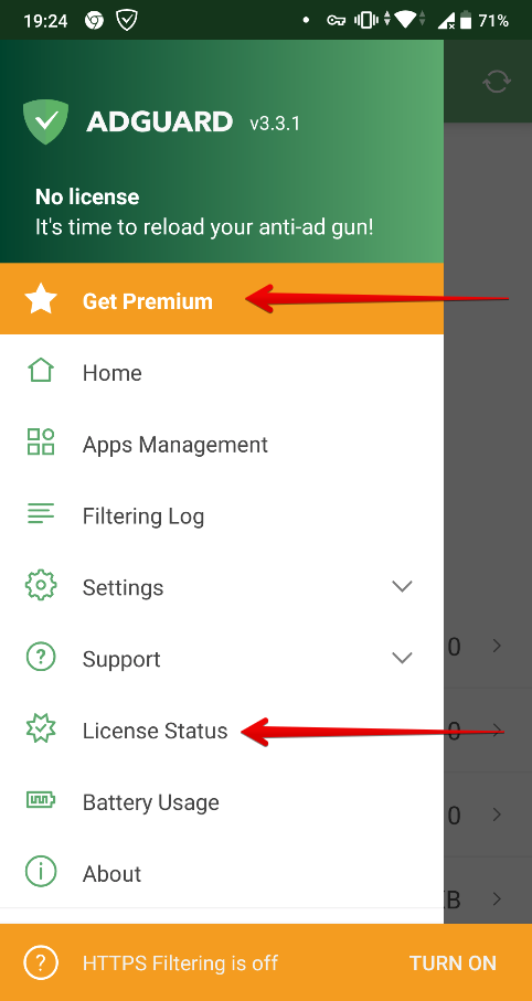 clave de licencia adguard premium android