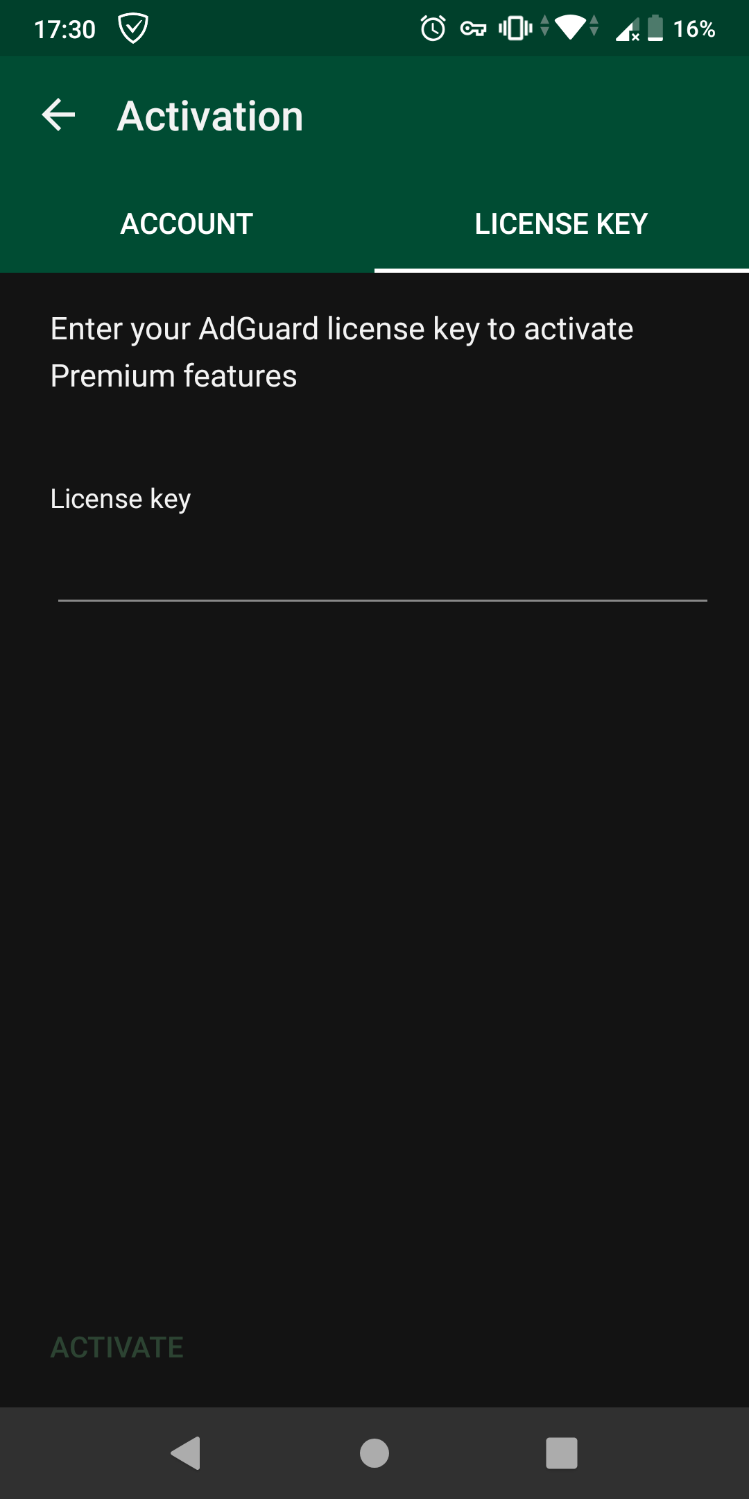 adguard premium key