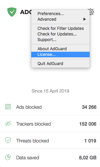 adguard free key